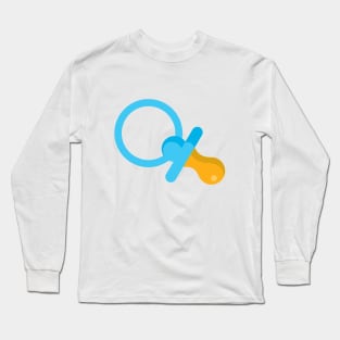 Blue Pacifier Baby Boy Long Sleeve T-Shirt